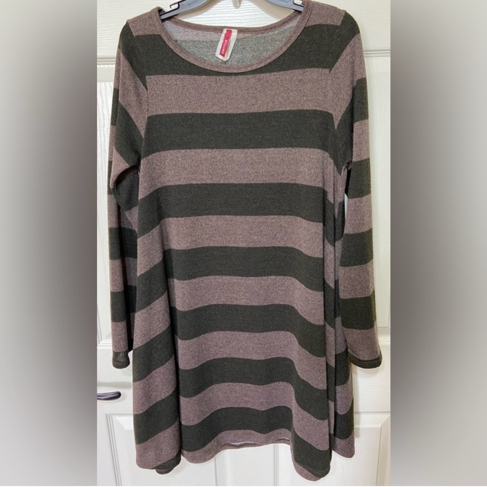 Bellamie black and tan Swing mini dress XL